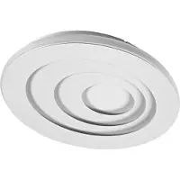 Osram LED-plafondlamp ORBIS SPIRAL OVAL, wit / opaal, Woon-/ Eetkamer, metaal, Modern, LED plafondlamp