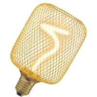 Ledvance LED lamp E27 | Square 100 | Goud | Decor Spiral | 1800K | Dimbaar | 3.5W (18W)