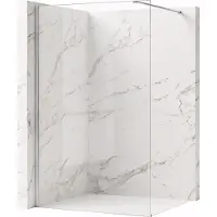 REA Flexi 110 - Walk-In Douchewand - Chroom - 110X0,8X195Cm