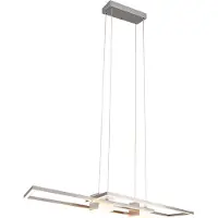 TRIO Led hanglamp kantoor Albany rvs