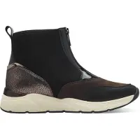 Tamaris Enkellaarsjes bruin / rose-goud / zwart