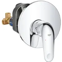 GROHE QuickFix Swift eengreeps douchemengkraan - Opbouwset voor verborgen installatie - Met inbouwdeel - Chroom