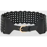AllSaints Mathilde Waist Belt Black/warm Brass Maat: XS | Riemen Outlet | Dames | Zwart