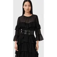 AllSaints Cora Waist Belt Black/warm Brass Maat: S | Riemen Outlet | Dames | Zwart