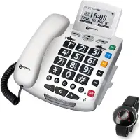 Geemarc Telecom 3521350007947 SERENITIES Notfallschutztelefon mit Sprachansage