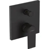 Hansgrohe Badmengkraan inbouw vernis shape eengreeps met geintegreerde zekerheidscombinatie en1717 mat zwart