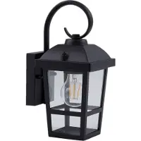 LINDBY Buitenverlichting , Eloane, dimbare, Zwart, Balkon, Roestvrij staal, Modern