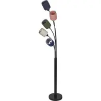 Osram Vloerlamp Decor Felt Weaving Cans, multicolor, Woon-/ Eetkamer, Textiel / Stof / Zijde, vloerlamp