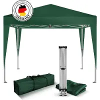Kronenburg Vouwtent Partytent 2 x 2m, Kleur Groen - Zonder Zijelement - Waterdicht Pavillon - UV-bescherming 50