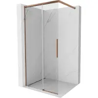 Mexen Rox douchewand Walk-in 105 x 200 , transparant 8 mm, roze goud - 8C2-105-003-60-00