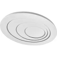 Osram LED-plafondlamp ORBIS SPIRAL OVAL, wit / opaal, Woon-/ Eetkamer, metaal, Modern, LED plafondlamp
