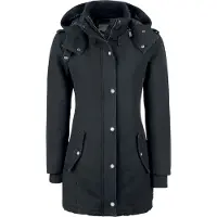 E.M.P. Merchandising Handelsgesellschaft Winterjas - Parka - XS tot 5XL - voor Vrouwen - zwart - Maat XXL