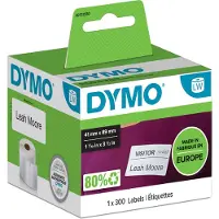 Dymo Authentieke LabelWriter Kleine Naambadge Label Wit (41 mm x 89 mm)
