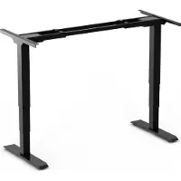Worktrainer - StudyDesk Pro Large - Hoogte 62 - 127 cm - Breedte 120 - 200 cm - Zit-sta Bureau Elektrisch Frame - In hoogte verstelbaar Bureau Onderstel - Zwart - Met Geheugenfunctie