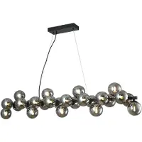 LUCANDE Hanglampe , Naelen, dimbare, Grijs, Keuken, Metaal, Modern