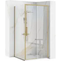 REA Rapid Slide 150X80 - Hoekdouchecabine - Gouden - 150X80X195Cm