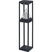 Osram SMART+ LED-zonnelamp tuinpadverlichting ALPS, zwart sensor IP44 dimbaar, zwart, Aluminium, Modern, slimme verlichting
