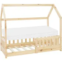 ML-Design Kinderbed Narvik | hout naturel 147x32x18 cm kinderbedden | NADUVI