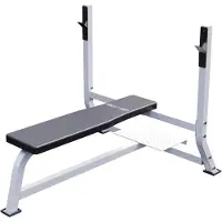 Gorilla Sports Brede Halterbank Wit