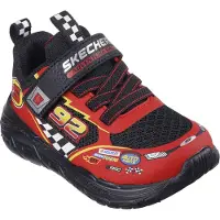 SKECHERS Sneakers 'Skech Tracks' curry / rood / zwart / wit