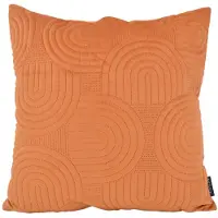 NOVÉE Abstract velvet terracotta | 45 x 45 cm | kussenhoes | velvet/polyester
