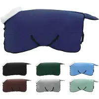 vidaXL Paardendeken Marineblauw 125 cm Polar fleece