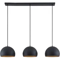 LINDBY Hanglampe , Tarjei, dimbare, Zwart, Woonkamer, Metaal, Modern