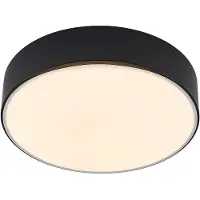 LINDBY Plafondlamp , Simera, dimbare, Zwart, Woonkamer, Kunststof, Modern