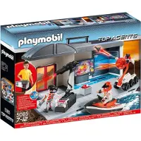 Playmobil , Top Agenten Transportabel Hoofdkwartier met Minifiguren en Accessoires, Veelkleurig