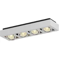 Arcchio Plafondlamp , Ronka, dimbare, Wit, Woonkamer, Metaal, Modern