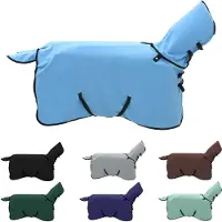 vidaXL Paardendeken Volledig Aqua 115 cm Polyester
