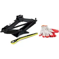 Amio Schaarkrik met Ratel Handslinger Zwart - 2 Ton met Handschoenen
