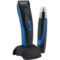 Clatronic ProfiCare PC-HSM/R 3052 -Tondeuse/Baardtrimmer - Oor- en neushaartrimmer - Zwart, Blauw