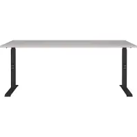 Germania Hoogteverstelbaar Zit-sta-bureau Metaal, spaanplaat Kasjmier, zwart C-Voet 1,800 x 800 x 910 mm
