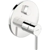 Hansa EH-M.FM-set voor wastafel/badkamer. HANSAVANTIS 8260. Ronde, chroomkleurige, hendelgreep, 1 stuk.
