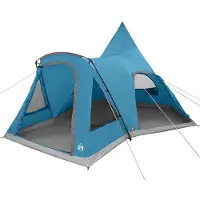 vidaXL Teepee Tent voor 5 Personen 5-persoons Blauw