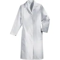 Uvex 8151005, Wit, Kraag met knoopsluiting, Knopen, Katoen, Polyester