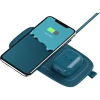 Fresh 'n Rebel 2-in-1 Draadloze Oplader 10W Blauw