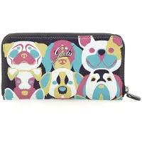 Gabs Leren Portemonnee GMONEY17 Animals + Bull Wallet Pop Dogs Vinaigrette Veelkleurig