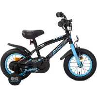 AMIGO Spiel + Freizeit GmbH Jongensfiets BMX Jump 12 Inch 22 cm Jongens Terugtraprem Zwart/Blauw