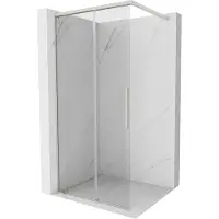 Mexen Rox douchewand Walk-in 75 x 200 , transparant 8 mm, geborsteld nikkel - 8C2-075-003-97-00