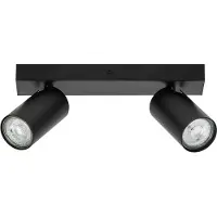 Osram plafondspot OCTAGON zwart 2-lamps GU10-LED 927 dimbaar OCTAGON,, zwart, Woon-/ Eetkamer, metaal, Modern