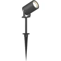 LINDBY Lobelia prikspot, GU10, IP65, zwart, Aluminium, Modern