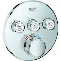 GROHE Grohtherm SmartControl inbouwkraan thermostatisch met omstel voor 3 functies rond warm sunset 29121da0