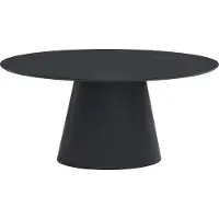 Vente-unique Eettafel voor 6 personen in mdf - Zwart - ANTELADA
