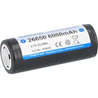 Keeppower Oplaadbare Batterij - 26650 - Li-Ion - 5.200 mAh - 10A - Ingebouwde Veiligheidscircuits