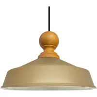 Bamyum Asletl Industriële Hanglamp Van Hout, Bnej Metalen Lamp
