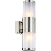 Globo Lighting Rvs Buitenlamp Xeloo 2x E27