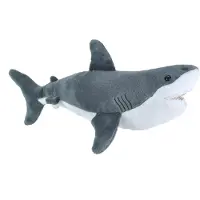Wild republic Great White Shark Cuddlekins Plush Grijs