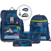 Step by step schooltas Cloud Schulranzen-Set 5-delig Starship Galactus donkerblauw